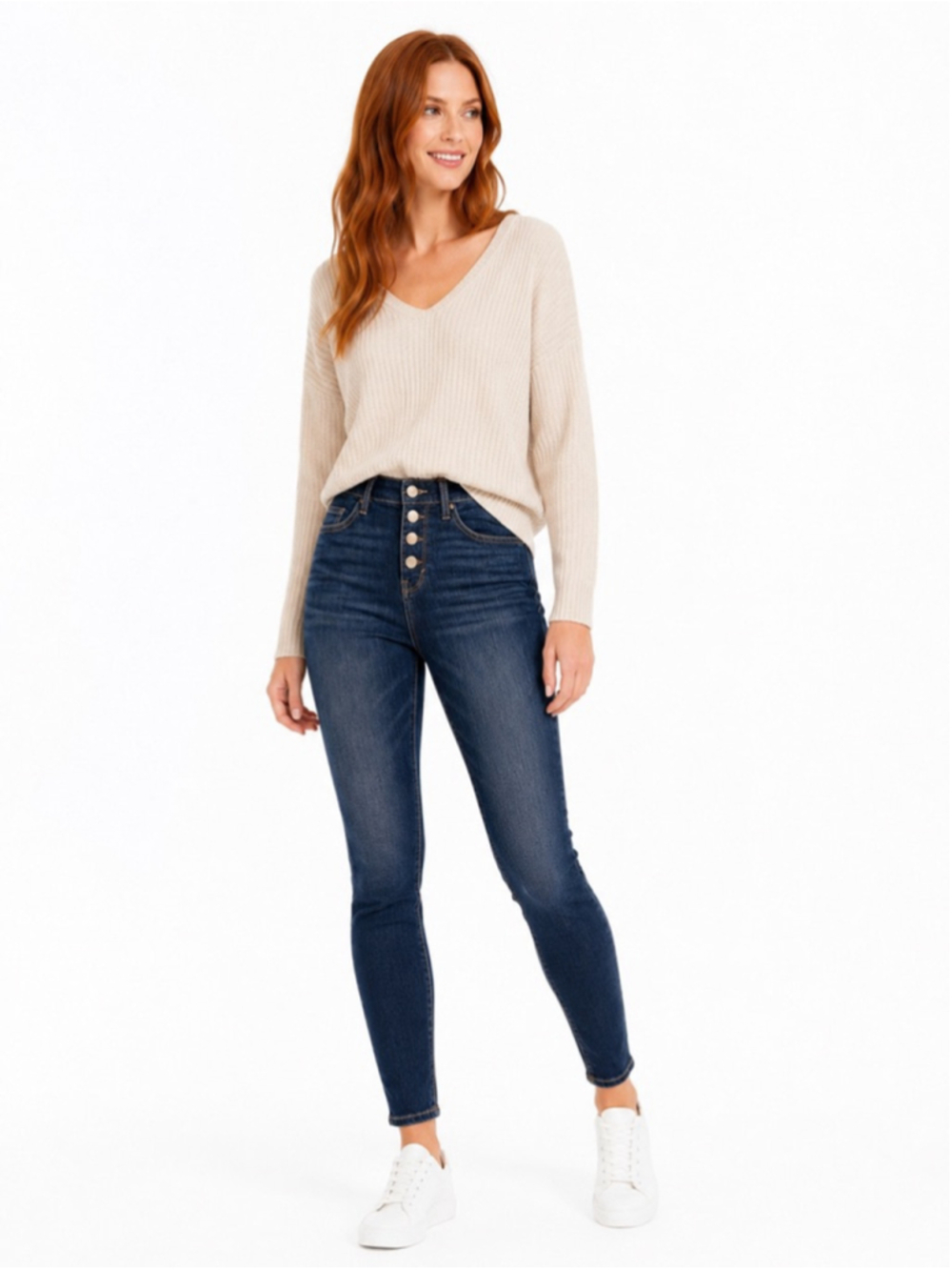ana Blue High Rise Skinny Jeans Size 10 NWT